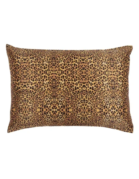 Natūralaus šilko pagalvės užvalkalas 50x60 cm - Leopard