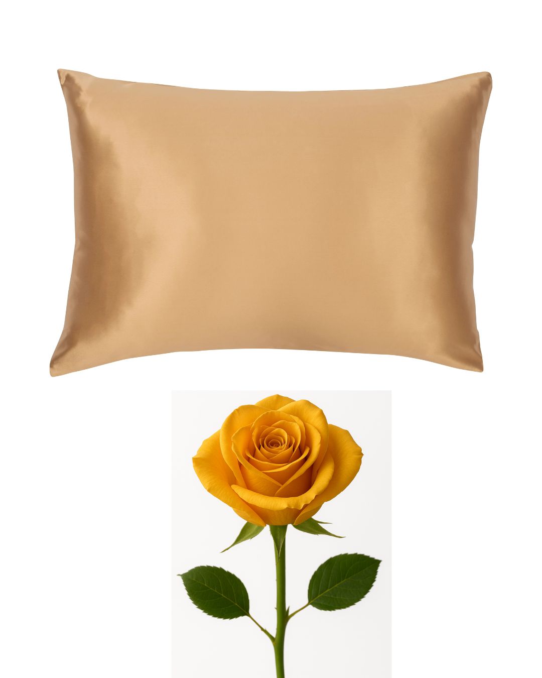 silk pillowcase gold