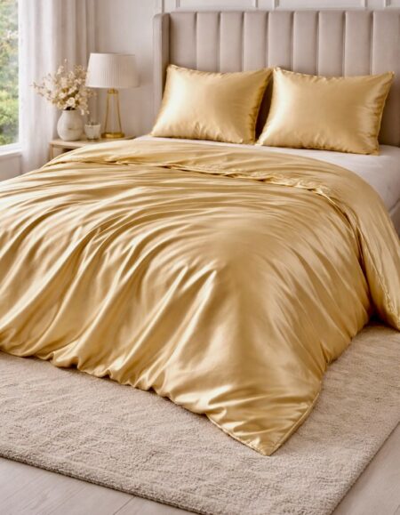 Šilkinis antklodės užvalkalas - Auksinis dramblio kaulas Golden Ivory