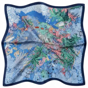 Šilkinė skarelė iš Mulberry šilko (53×53 cm)